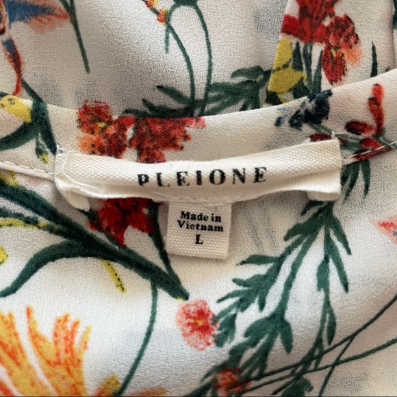Anthropologie Pleione Floral Tunic Sleeveless Top - Picture 4 of 7